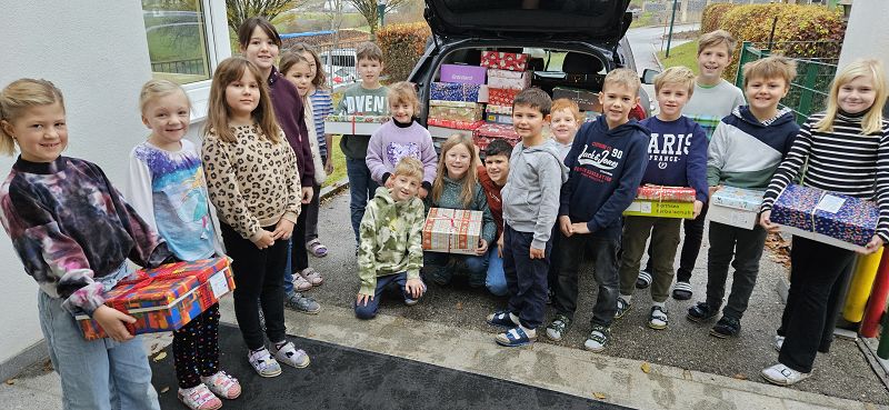 Weihnachten in der Schuhschachtel